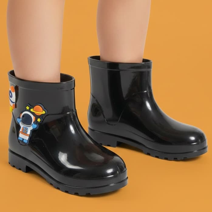 Galocha Infantil Masculina Astronauta Para Meninos Escolar Antiderrapante Envio Já