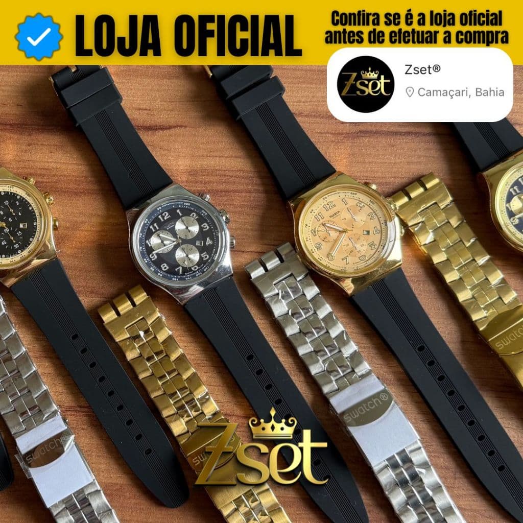 SWATCH 2 PULSEIRAS +CAIXA +BATERIA EXTRA SWATCH COM DUAS PULSEIRAS