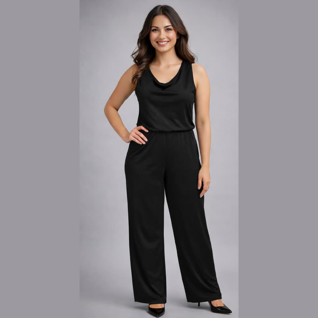 Macacão Feminino Pantalona Elegante – Estilo Casual e Confortável