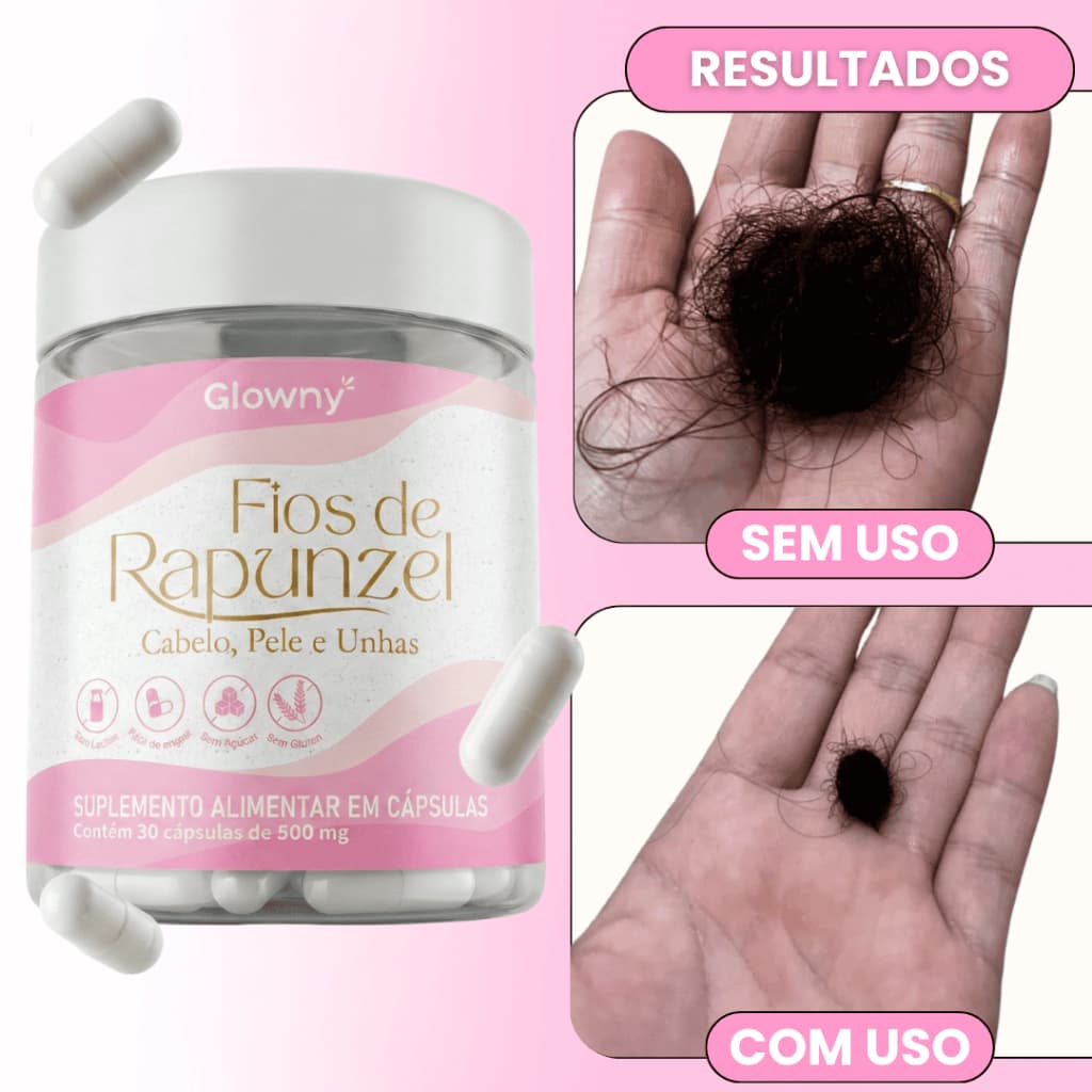 Vitamina Fios de Rapunzel(1 Mês de Tratamento)