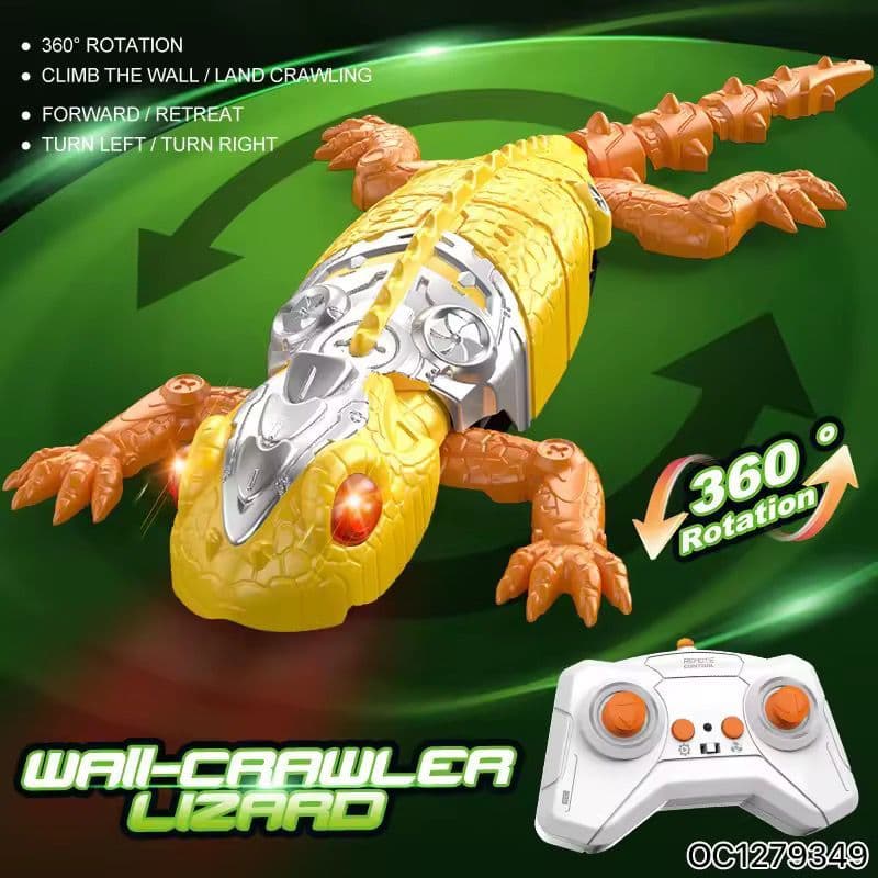 LARGATO E ARANHA ESCALADOR DE PAREDE COM CONTROLE REMOTO 360 GRAUS SUCÇÃO