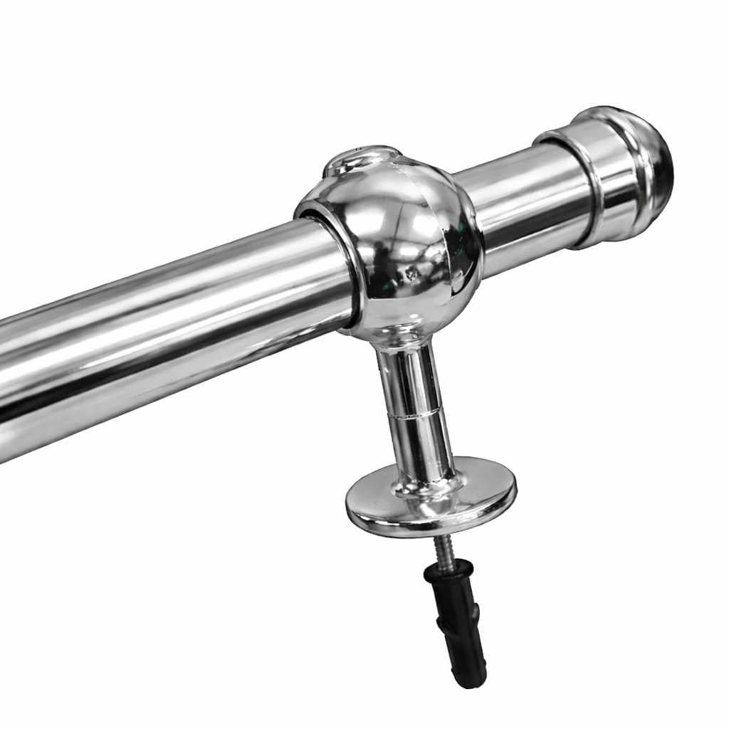 Kit varão Bastão para cortina Cromado de 19 mm ou 28 mm Escolha o Tamanho.