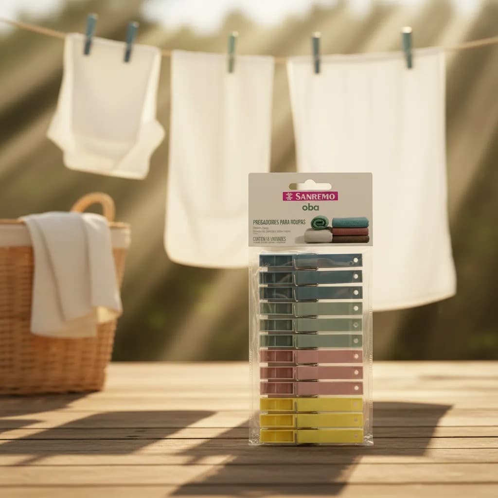 Kit 12 Pregadores Sanremo Super Resistentes | Não Quebra | BPA Free