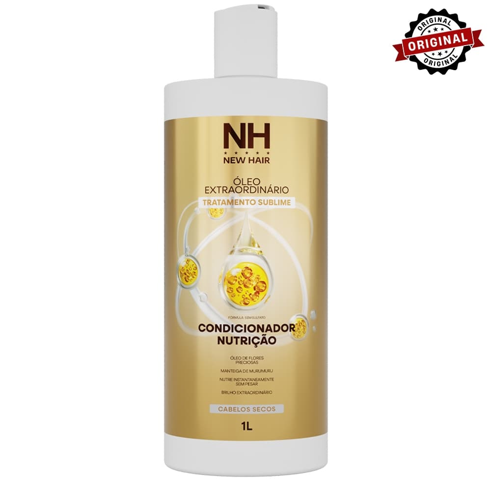 Condicionador Profissional Óleo Extraordinário Nutrição e Brilho 1KG NEW HAIR