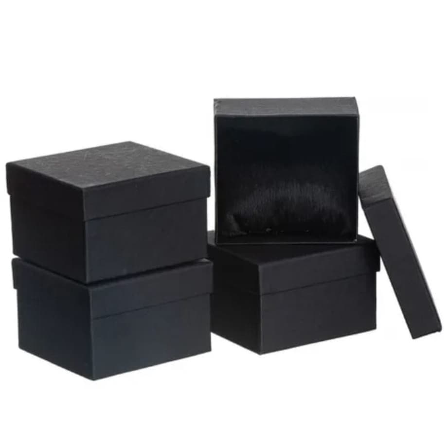 10 Caixa Para Relogio Preta Embalagem Estojo Com Almofada Espuma Premium Reforçado Atacado Revenda