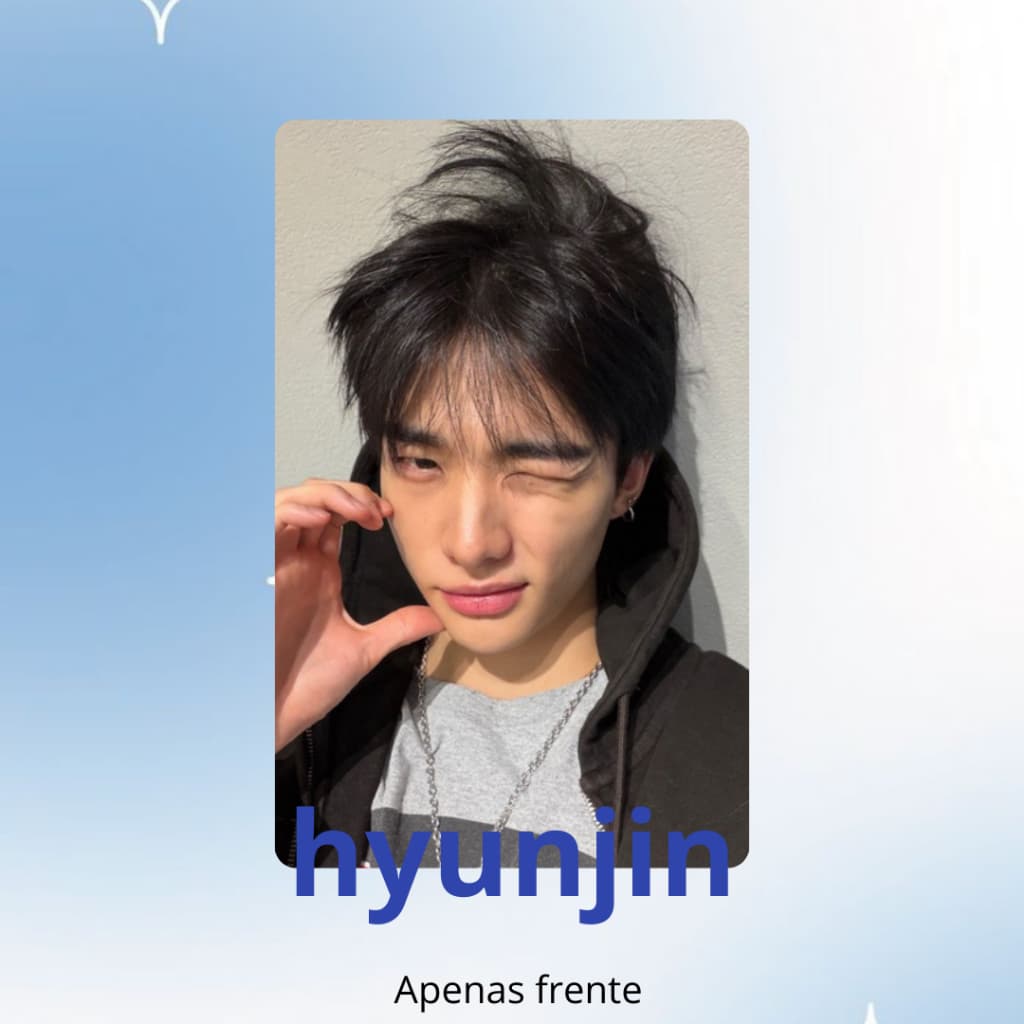 photocard fanmade hyunjin stray kids unitario