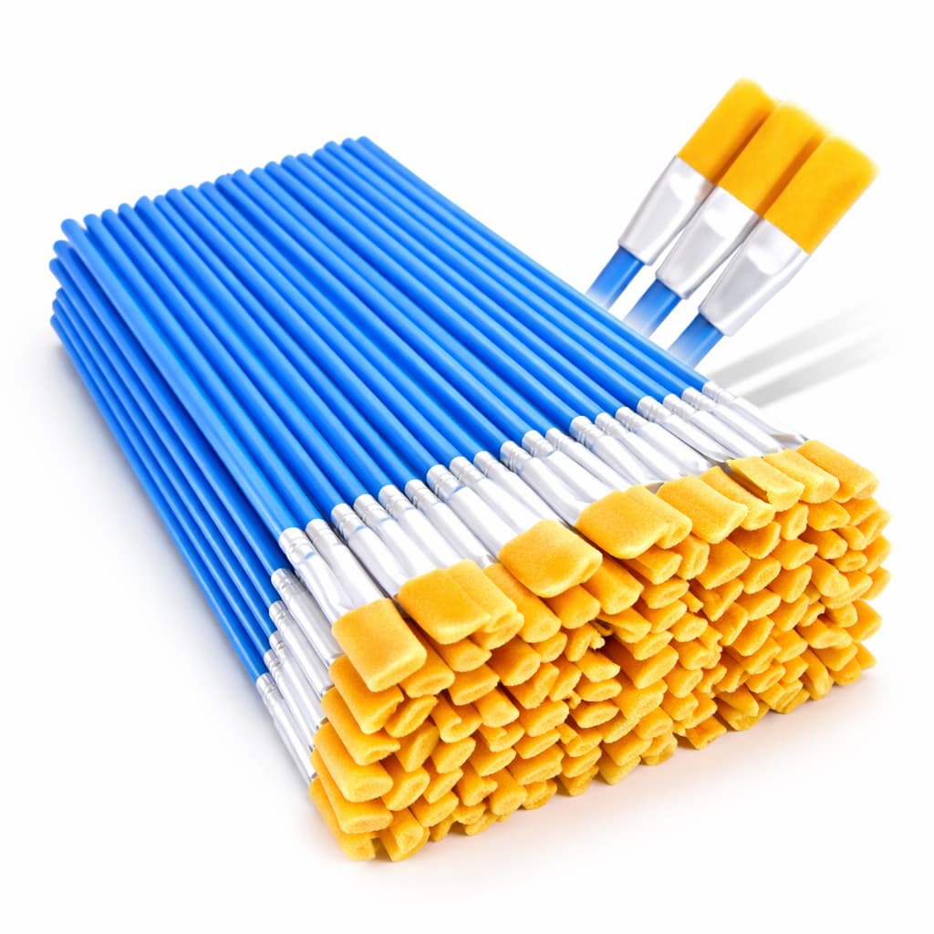 Kit 40 Pincéis Aquarela Para Pintura Artesanato Artes Pintura de Rosto Ponta Fina Redonda e Chato