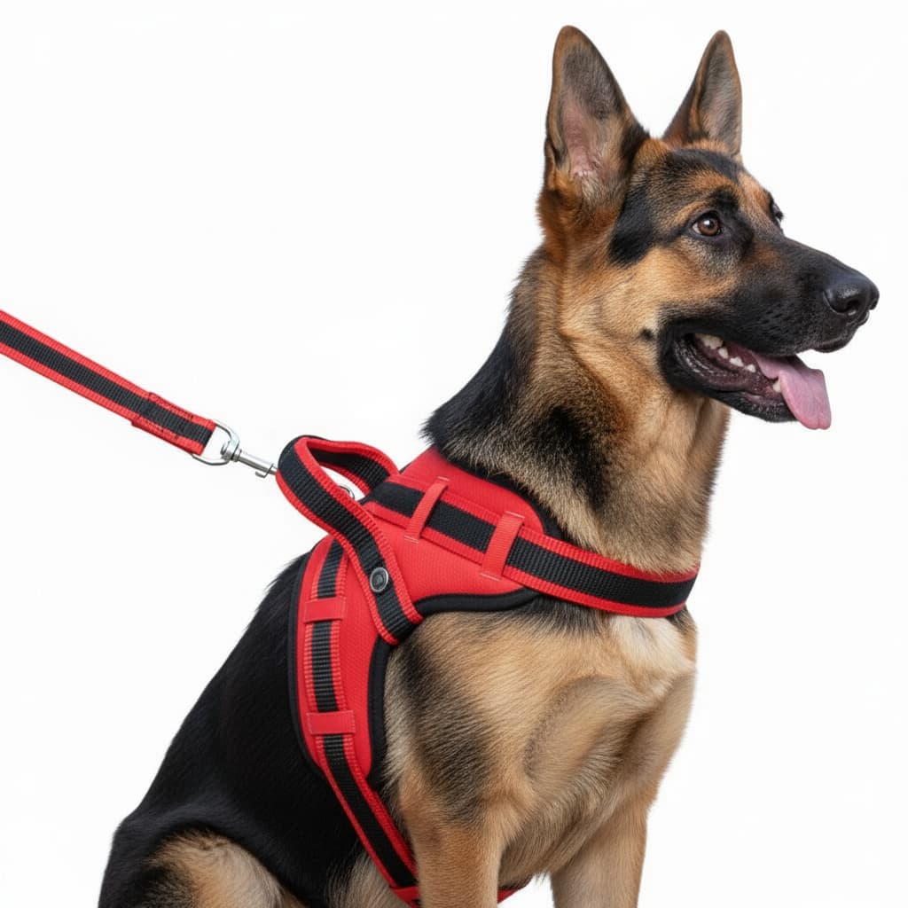 Peitoral Coleira Com Guia Cão Cachorro Com Regulagem