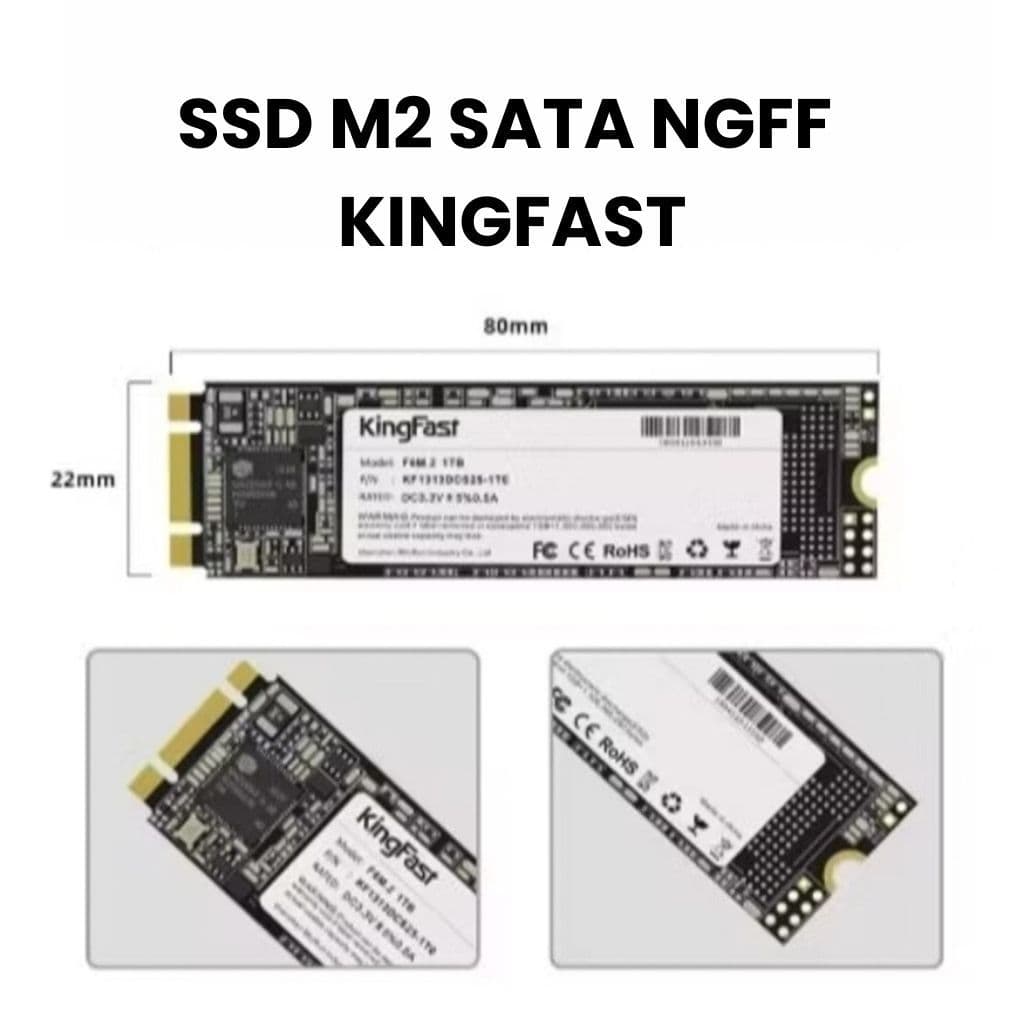 SSD M2 SATA NGFF 128GB 512GB KINGFAST 550MBPS