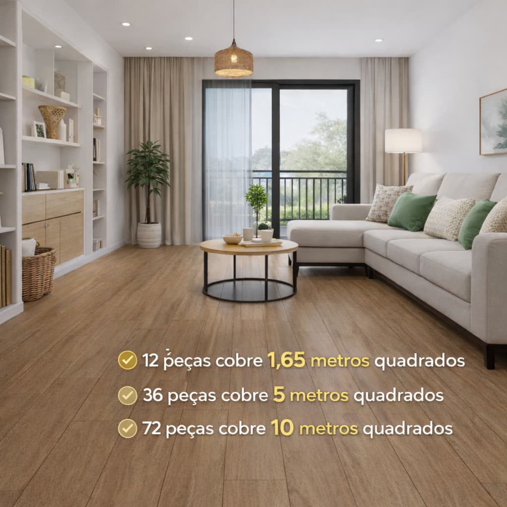 PISO VINÍLICO AUTOCOLANTE - 91,4X15,2 - REVESTIMENTO LAVAVEL - KITS COM ATÉ 72 PEÇAS - ENVIO RÁPIDO