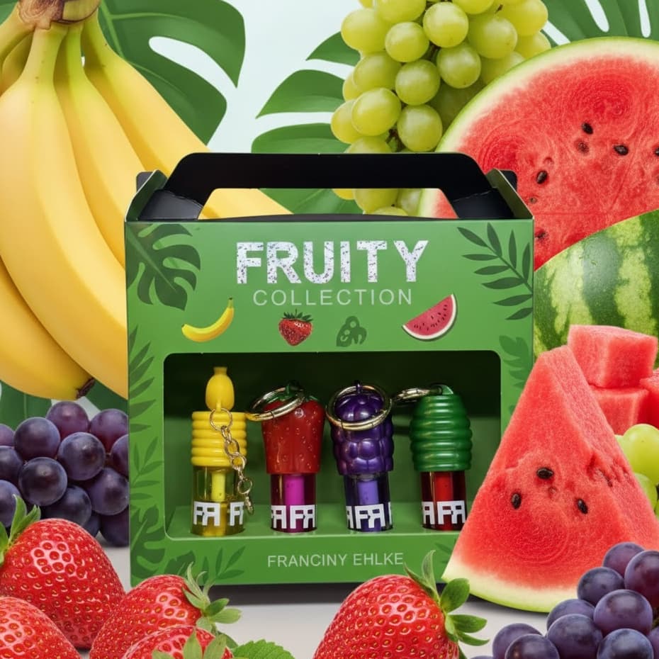 Franciny Ehlke Kit 4 Gloss By Fran Hidratação e Sedução em Cada Toque Aromas De Frutas Duradouro