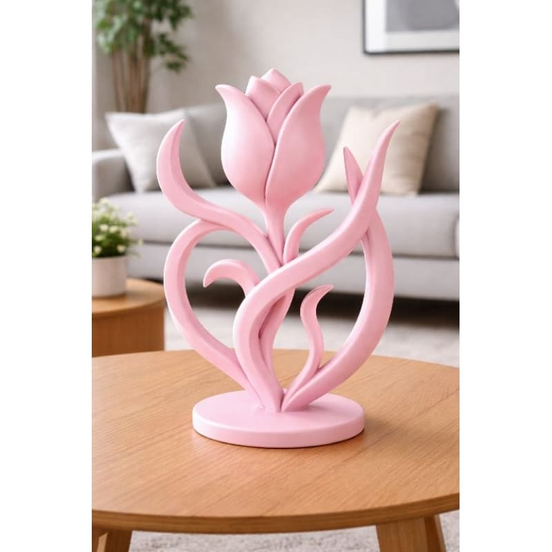 Decoração Moderna para Sala Esculturas Tulipa 3D em PLA | Enfeite Mesa Sala Estante