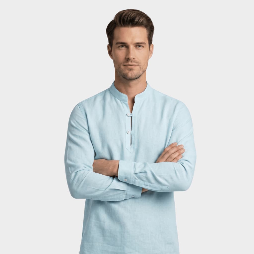 Bata Masculina Bata Masculina Linho Bata Masculina Manga Curta Qualidade Original