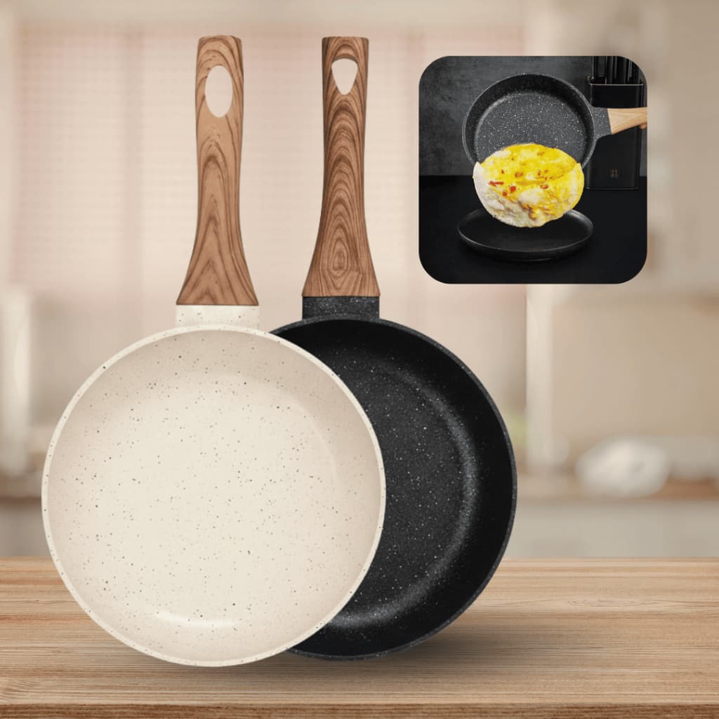 Frigideira Antiaderente Cerâmica 20cm ou 24cm Não Gruda Alumínio Premium Para Todos os Fogões