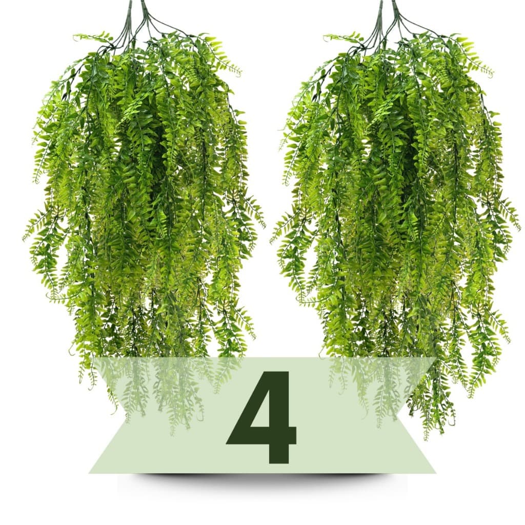 Planta artificial decorativa Folhas de Samambaia 77cm