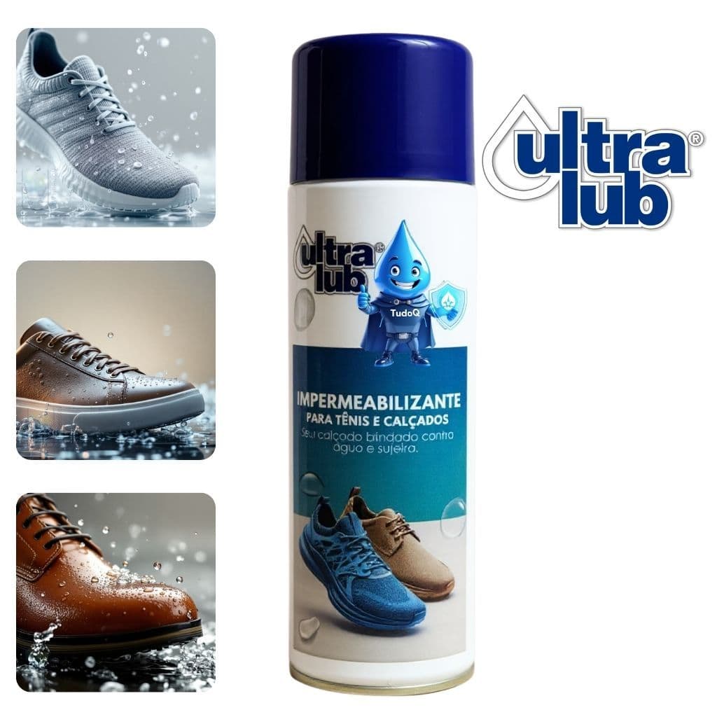 Impermeabilizante de Tênis e Calçados 325ml TudoQ UltraLub Tecido, Camurça e Couro