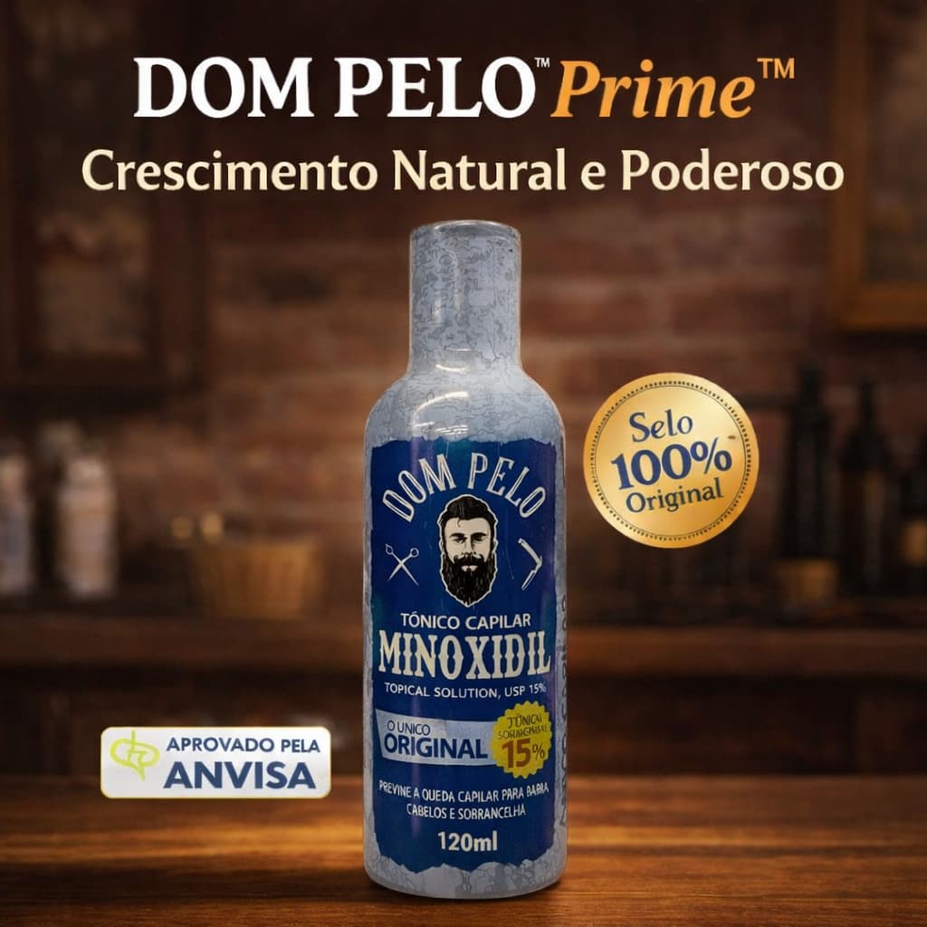 Tônico Capilar Dom Pelo Original Para Cabelo Barba e Sobrancelha Uso Masculino e Feminino