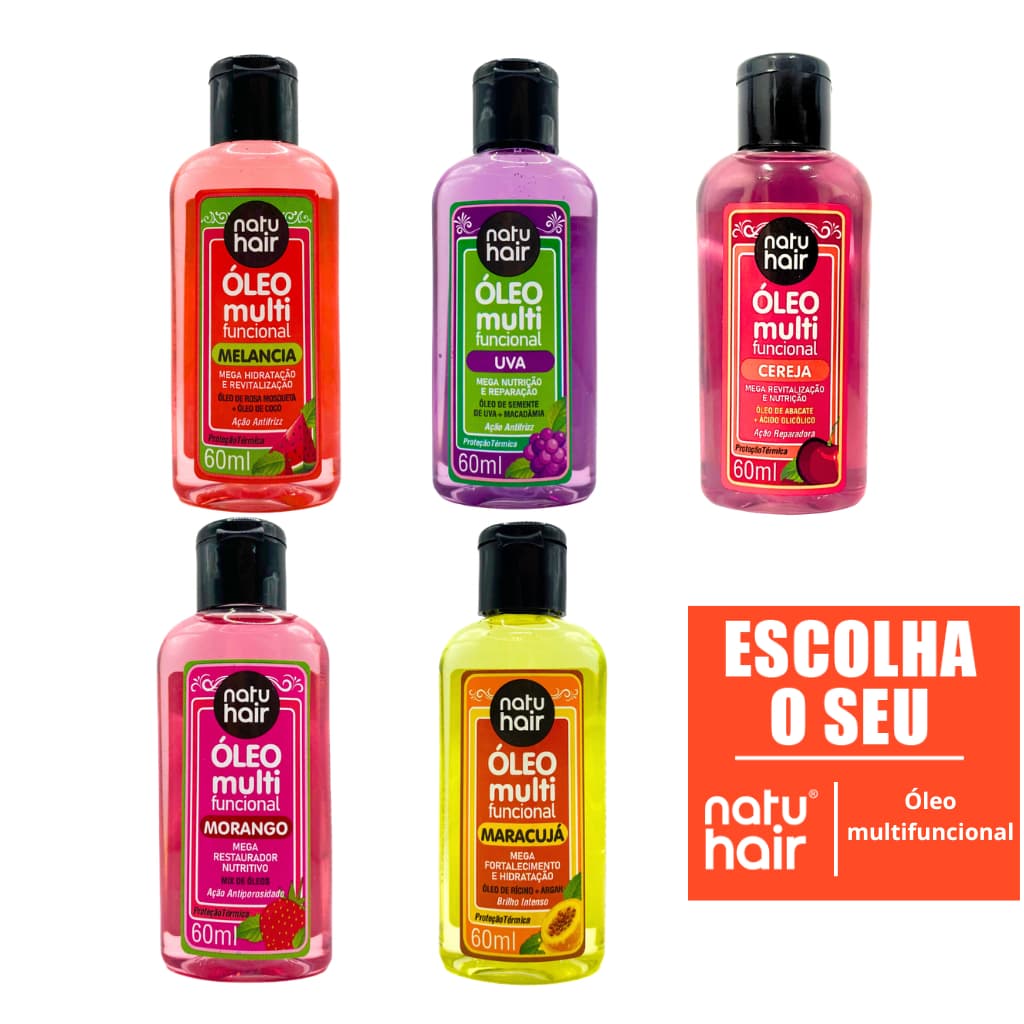 Óleo Capilar Multifuncional NatuHair – Finalizador/Umectação/Day After