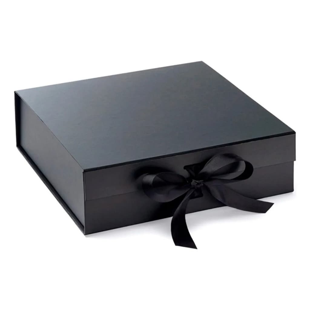 Caixa Presente Dobrável Rígida de Papel com Imã e Cetim Flexbox