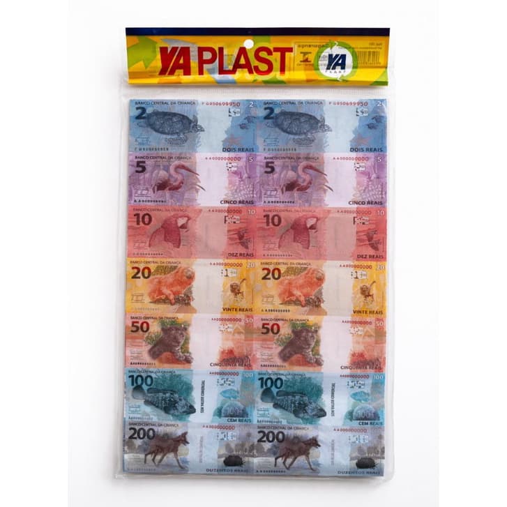 Cartela Dinheirinho de Brincar 56 Notas 🧾 | Jogo, Festa, Lembrancinha, Educativo