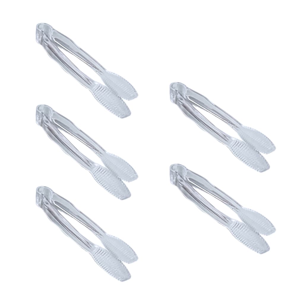 Kit 5 Pegadores de Doces Transparentes Resistentes 13cm - Acompanhamentos / Sorveteria / Açaíteria / Uso Geral