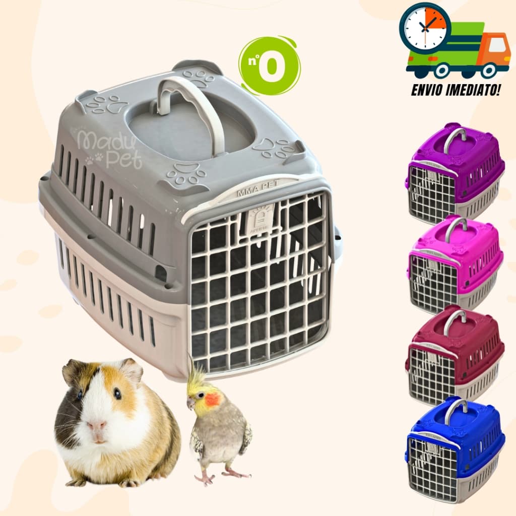 Caixa de Transporte Para Calopsita Hamster Coelho Porquinho da Índia e Filhotes ENVIO IMEDIATO
