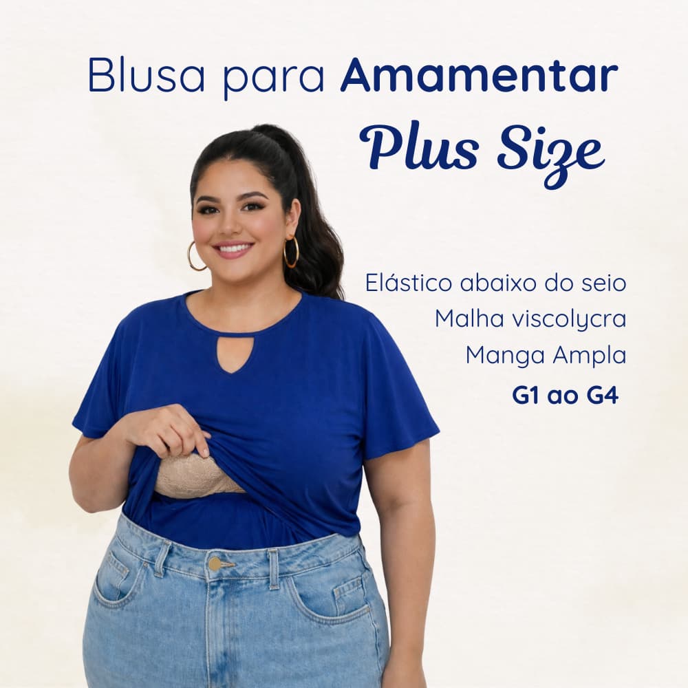 1009 Blusa Amamentação Plus Size Manga Ampla Premium Camiseta Regata T-shirt Gestante Grávida Maternidade Amamentar