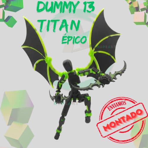 Dummy 13 Titan Épico |  Boneco Articulado  # MONTADO #  Action Figure Brinquedo Educativo Sensorial Varias Posições 3D