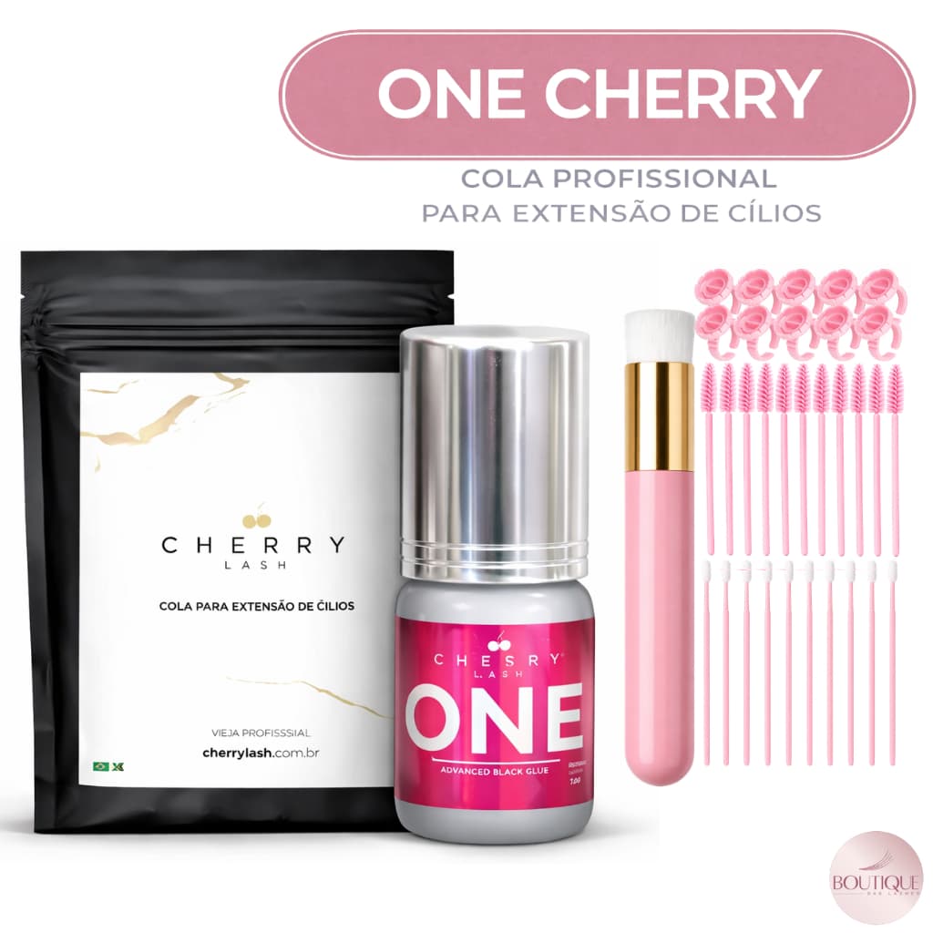 Cola One Cherry Lash Adesivo Para Alongamento e Extensão De Cílios Cola Adesivo One 3ml