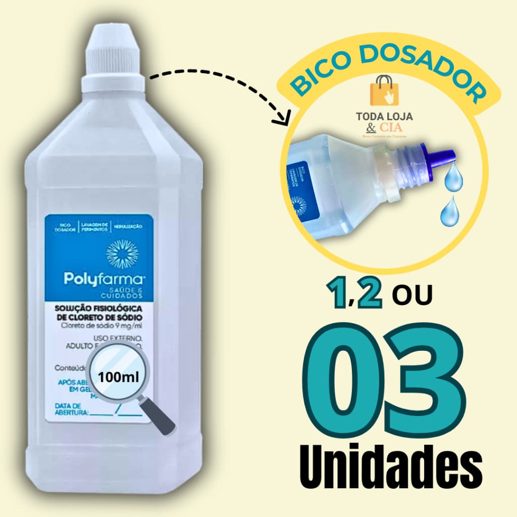 Soro Fisiológico Bebê Nebulização Inalação Higiene Recém Nascido - PROMOÇÃO