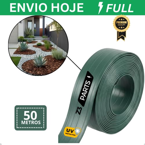 Limitador De Grama Separador Verde com Borda Divisor para Jardinagem 5 a 50 Metros