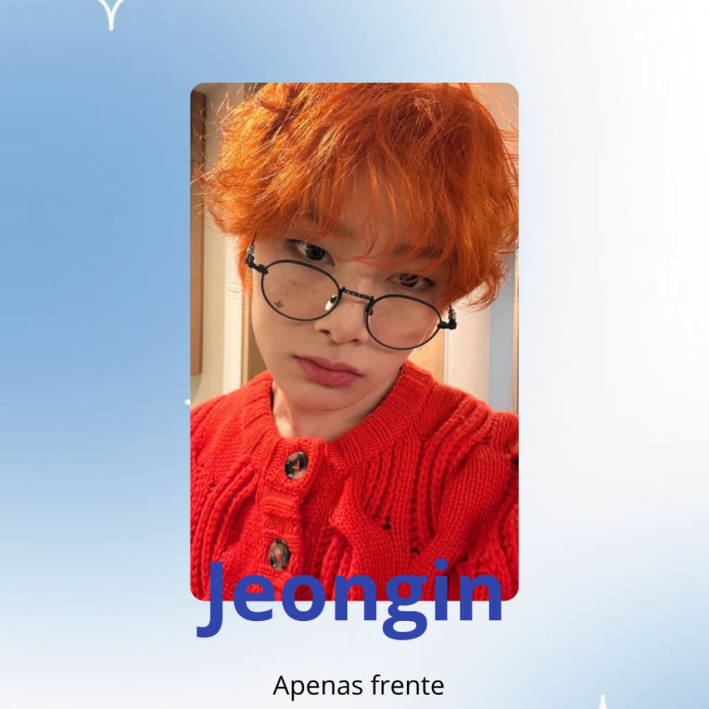 Photocard fanmade jeongin stray kids unitario