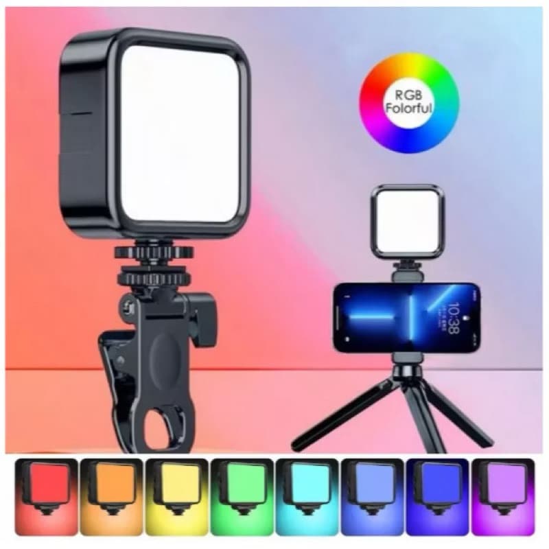 Fotografia Luz RGB Branco De Preenchimento Panel led/Móvel Câmera/Vídeo /Tiro Ao Ar Livre /Suave Luz /Portátil RACARREGA