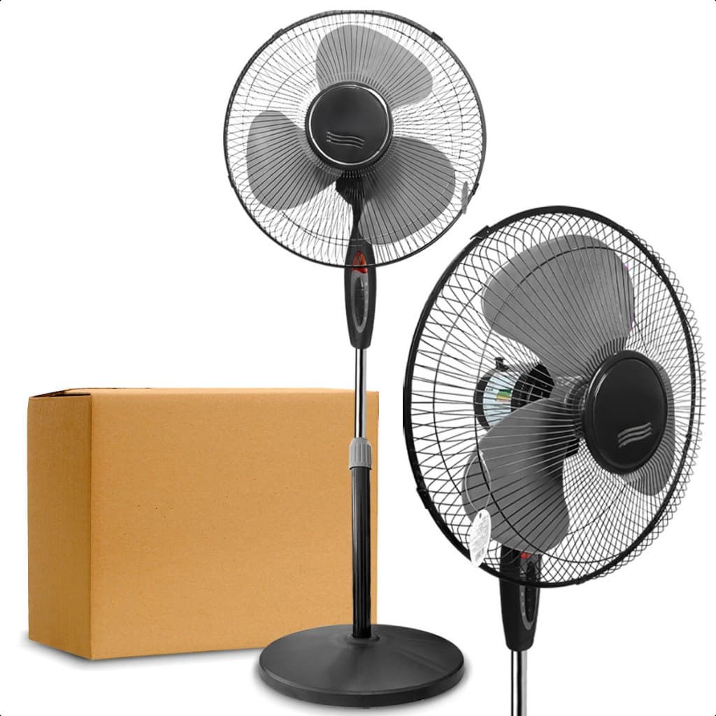 Ventilador Torre Pedestal 127V 45W 3 Hélices Altura Ajustável Até 130cm