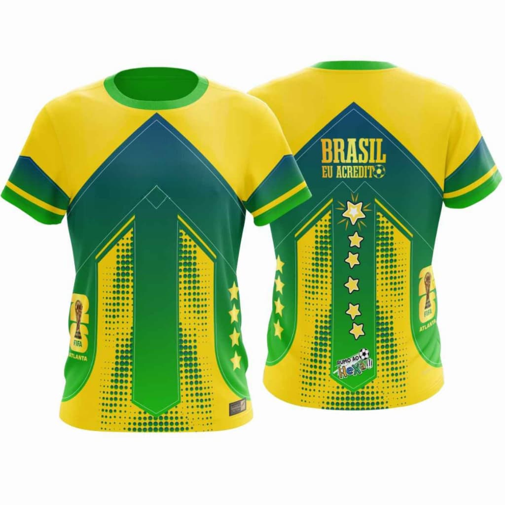 Camiseta Masculina Seleção Brasileira Copa do mundo