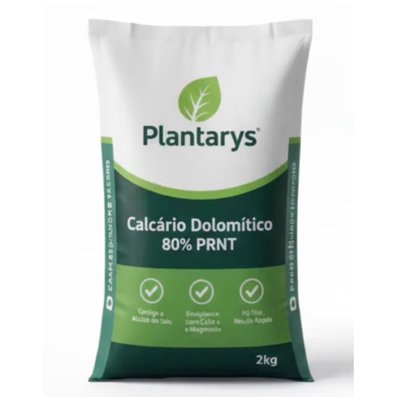 Calcário Dolomítico Prnt 80% cálcio e magnésio Corretor de solo Hortaliças Flores Plantas