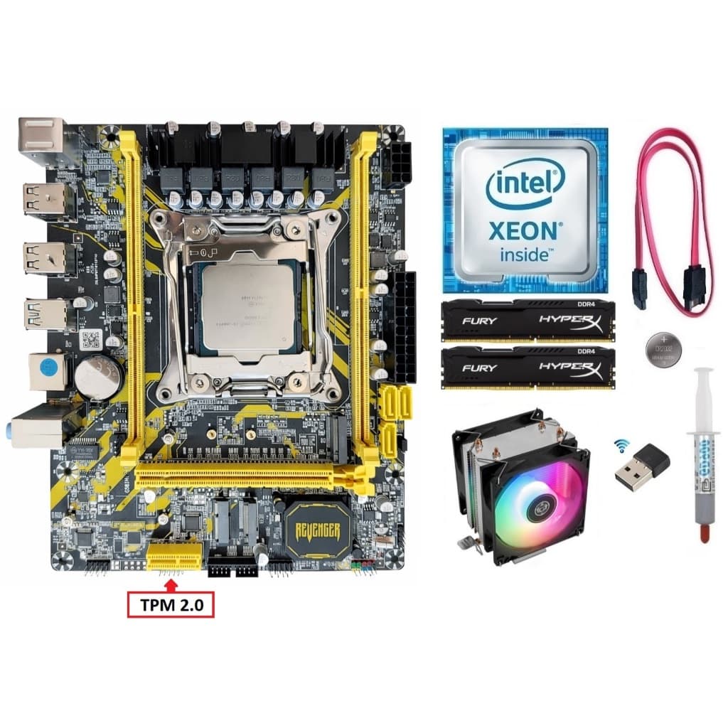 Kit Gamer X99 Xeon E5 2680 v4/ 8GB-16GB-32GB DDR4/ Cooler/ Wi-fi