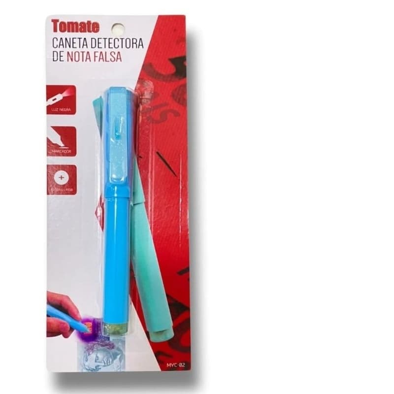 Caneta Identificadora de Nota Falsa MoneyTeste - Prática, Discreta e Eficiente com Luz UV
