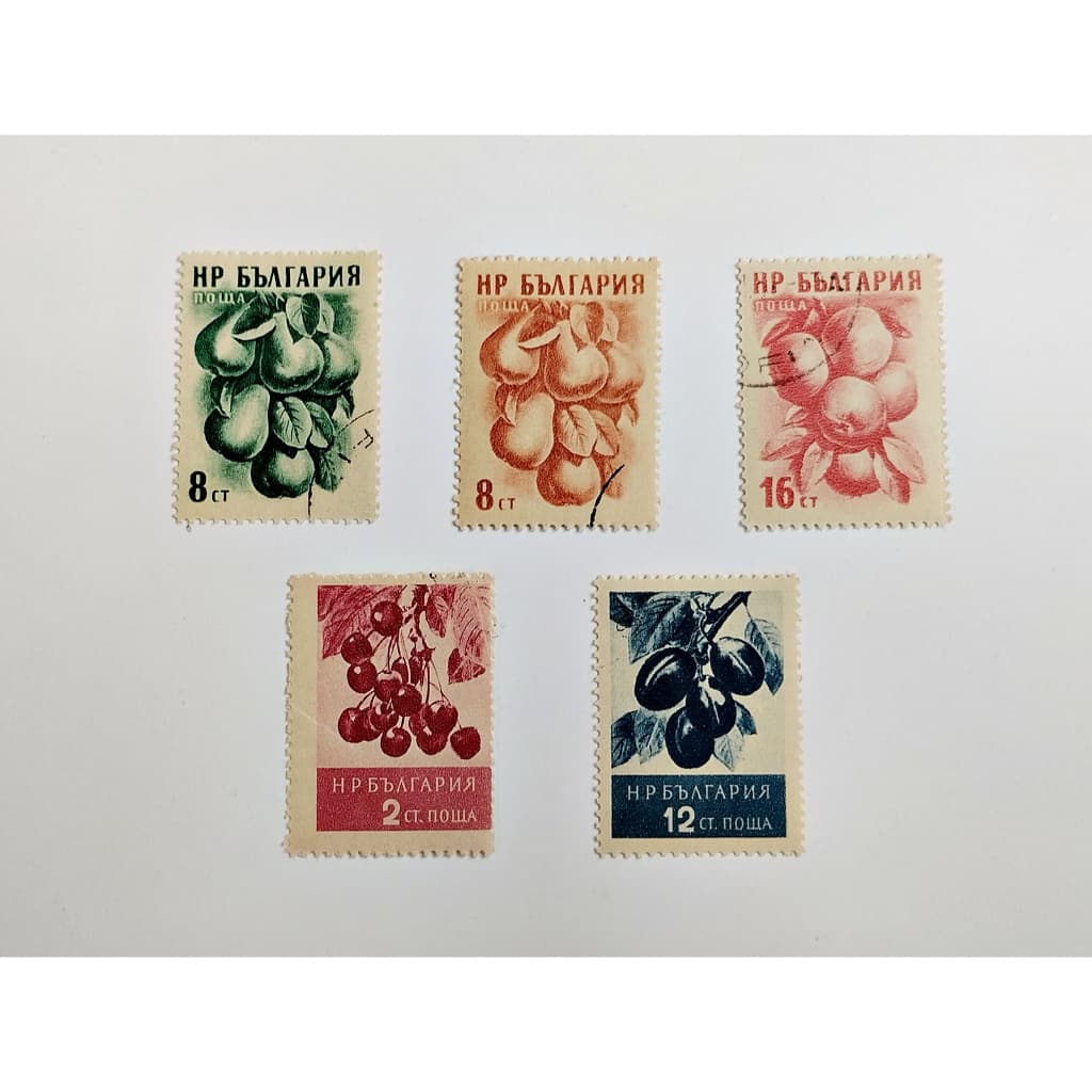 Coleção Selos Postais Filatelia URSS - Frutas 05U-01