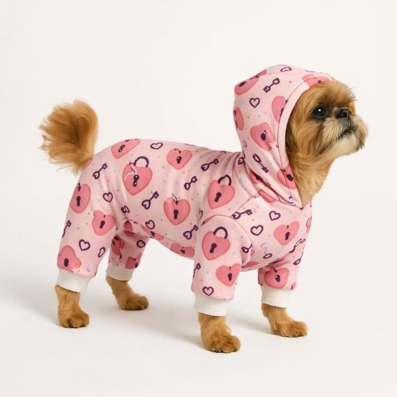 MACACÃO ROUPA PET FÊMEA - TECIDO LEVE