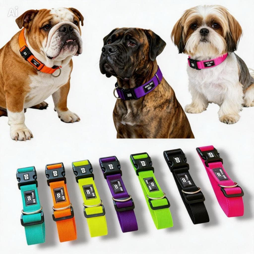 coleira para cachorro regulável resistente premium  pet ajustavel  pequeno medio grande porte