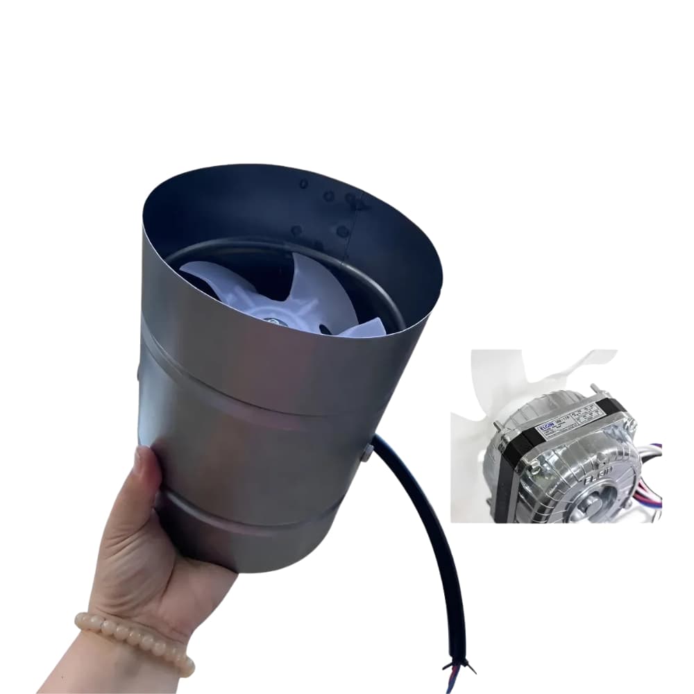Exaustor Churrasqueira 150mm Bivolt Motor Alto Desempenho Para Chaminé Duto de Fumaça