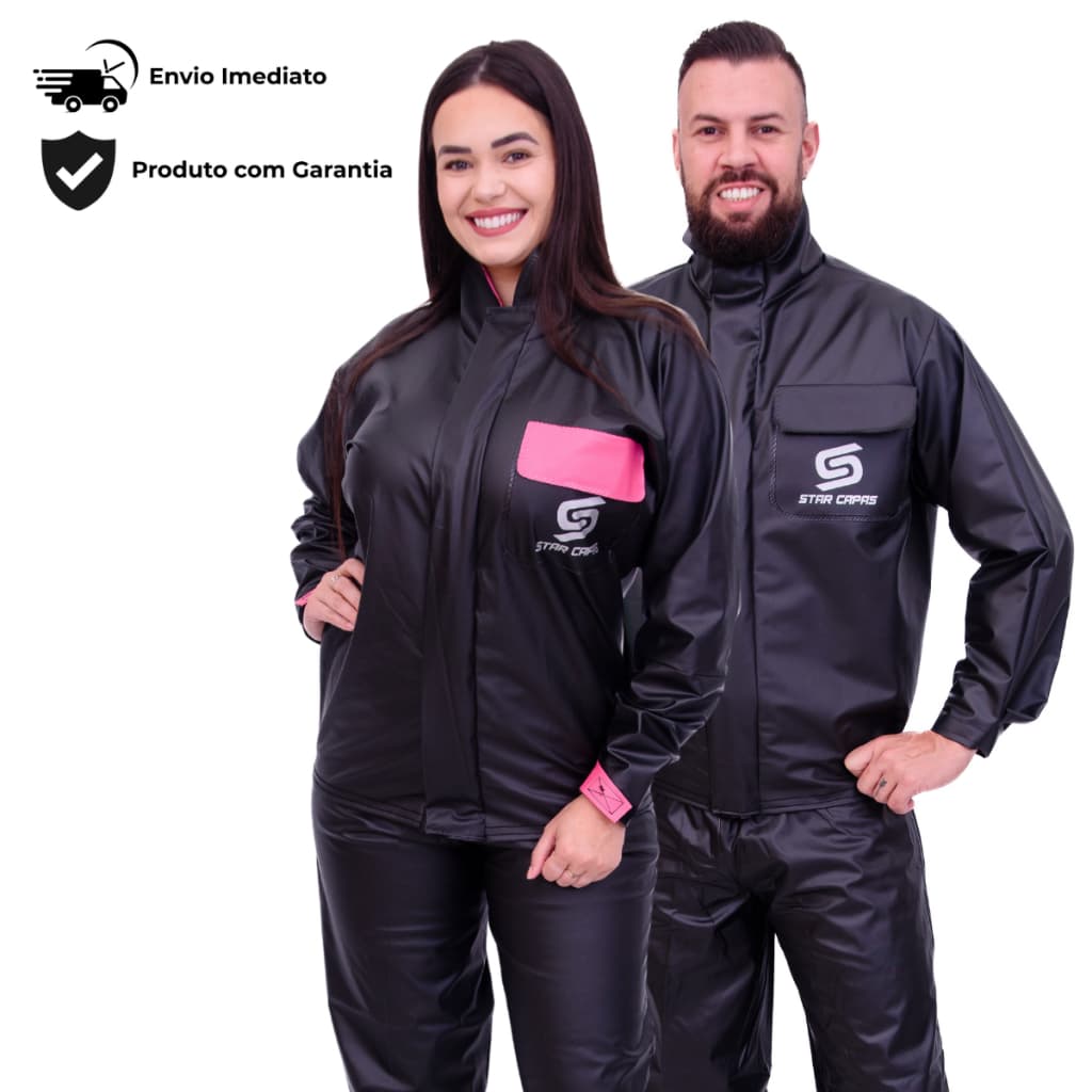 Conjunto Capa De Chuva Roupa Para Motoqueiros Ciclistas Impermeável Calça Jaqueta Maculina Feminina