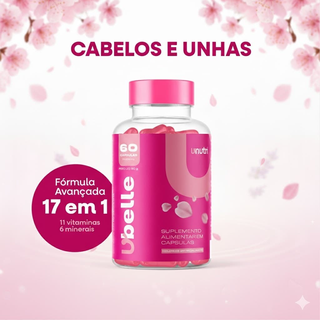 V-Belle - Vitamina para Cabelos e Unhas - 17 ativos