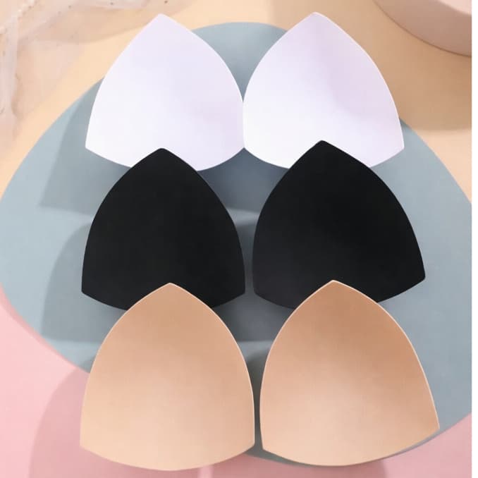 Kit 3 Pares de Bojo Triângulo Moda Praia Sutiã Confecção Lingerie Biquíni 7mm