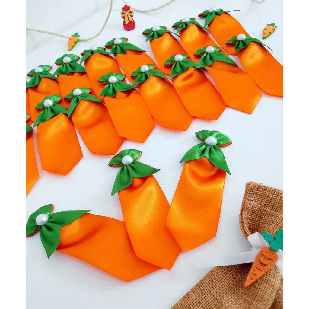 Gravata Páscoa Cenoura Pet - Banho e tosa  TAM P/M/G 10 UN