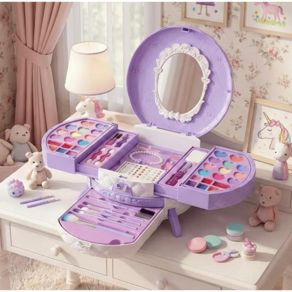 Maleta De Maquiagem Infantil - Kit Maquiagem Infantil Lindo
