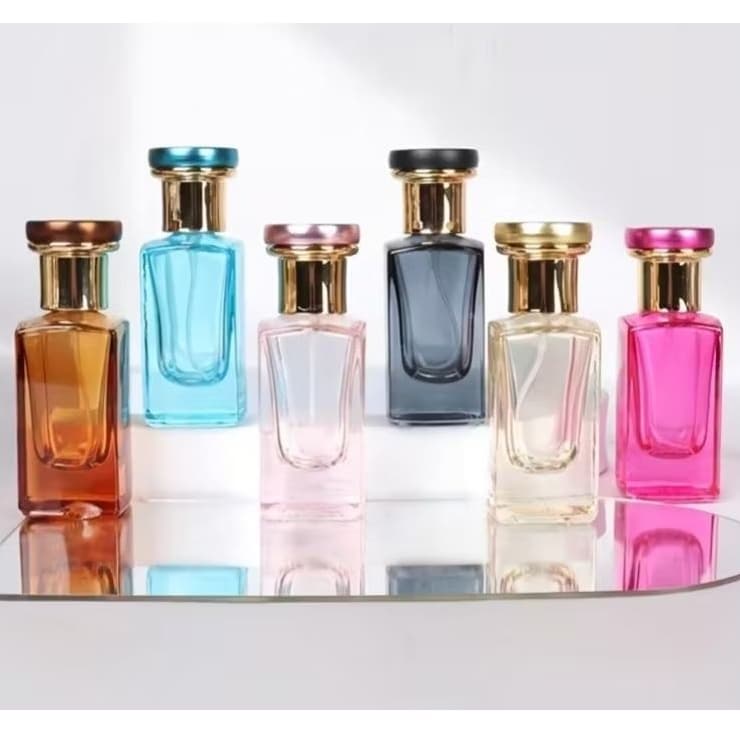 Porta Perfume de Vidro 30ml com Válvula Spray - Modelo Árabe