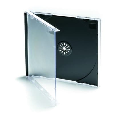 50 Estojos Cd Box Capas Tradicional Padrão Preto