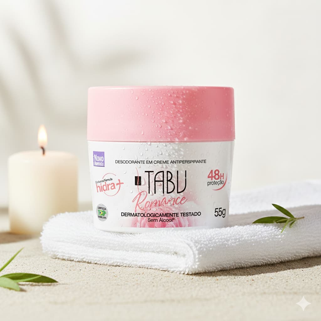 Desodorante Creme Antitranspirante Tabu Romance 55G